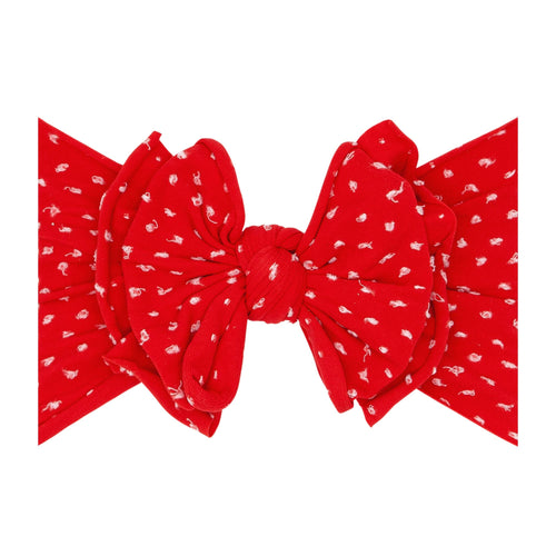 Baby Bling® Shabby Dot FAB-BOW-LOUS® soft nylon bow headband