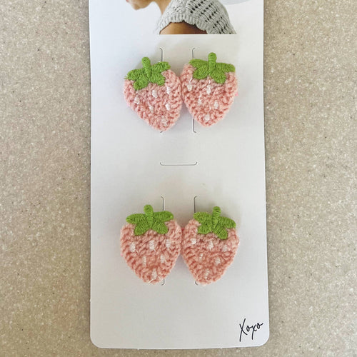 Baby Bling® 2-Pack Strawberry Novelty hair clips - 2 colors