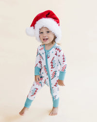 Bamboo Baby Zip Romper | Checkered Bolts