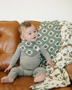 Southwest Aztec Classic Muslin Bib