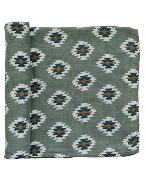 Southwest Aztec Muslin Swaddle Blanket