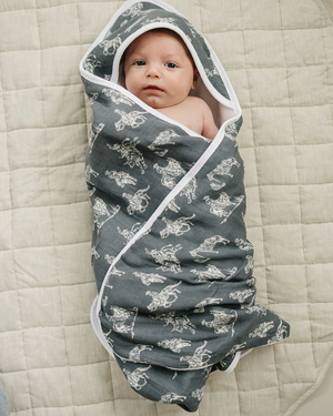 Wild West Muslin Hooded Towel