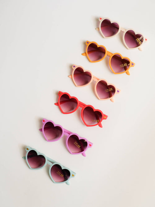 Love Heart Sunglasses Kids - UV400 protection