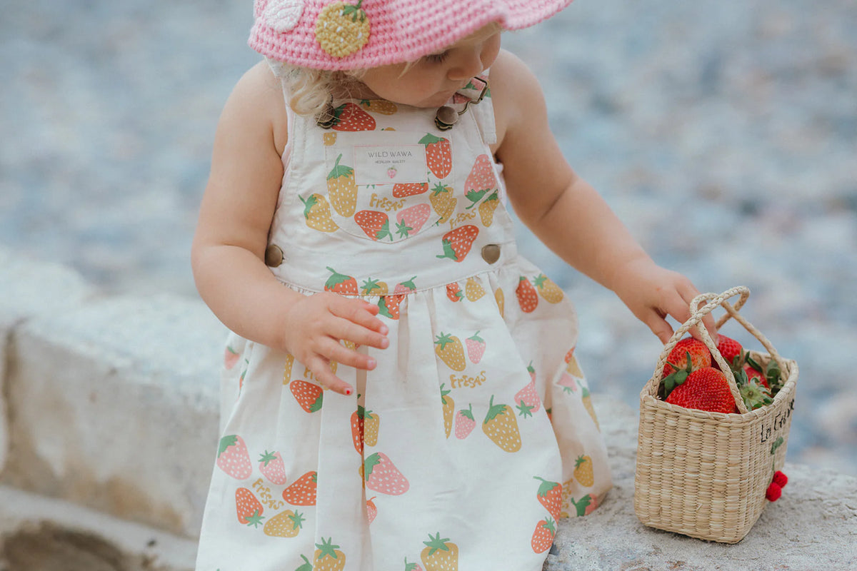 Overall Dress - Strawberry