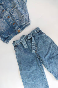 Vintage Washed Loose Jeans