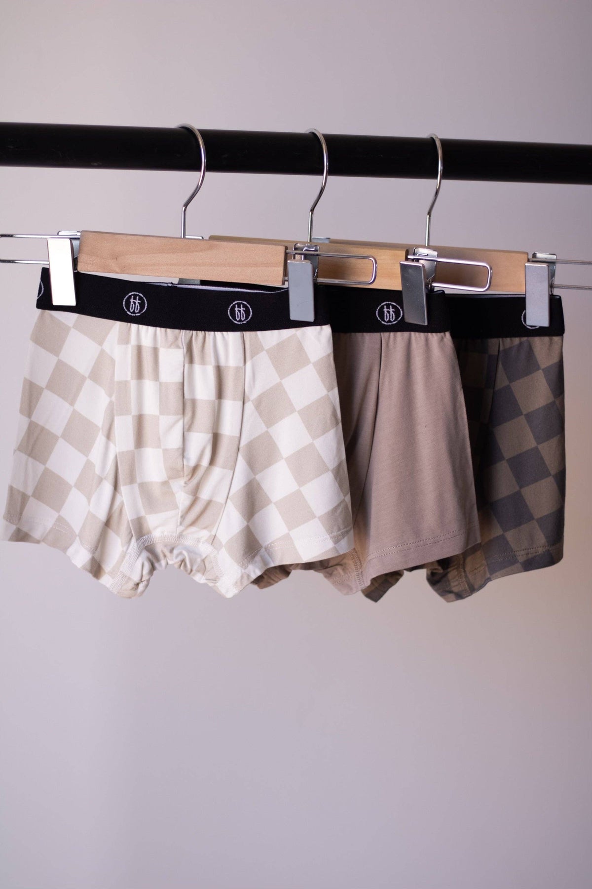 Bamboo Boxers (3 Pack) | Checkerboard & Faded Brown Checkerboard