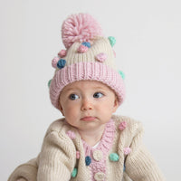 Pastel Popcorn Beanie Hat
