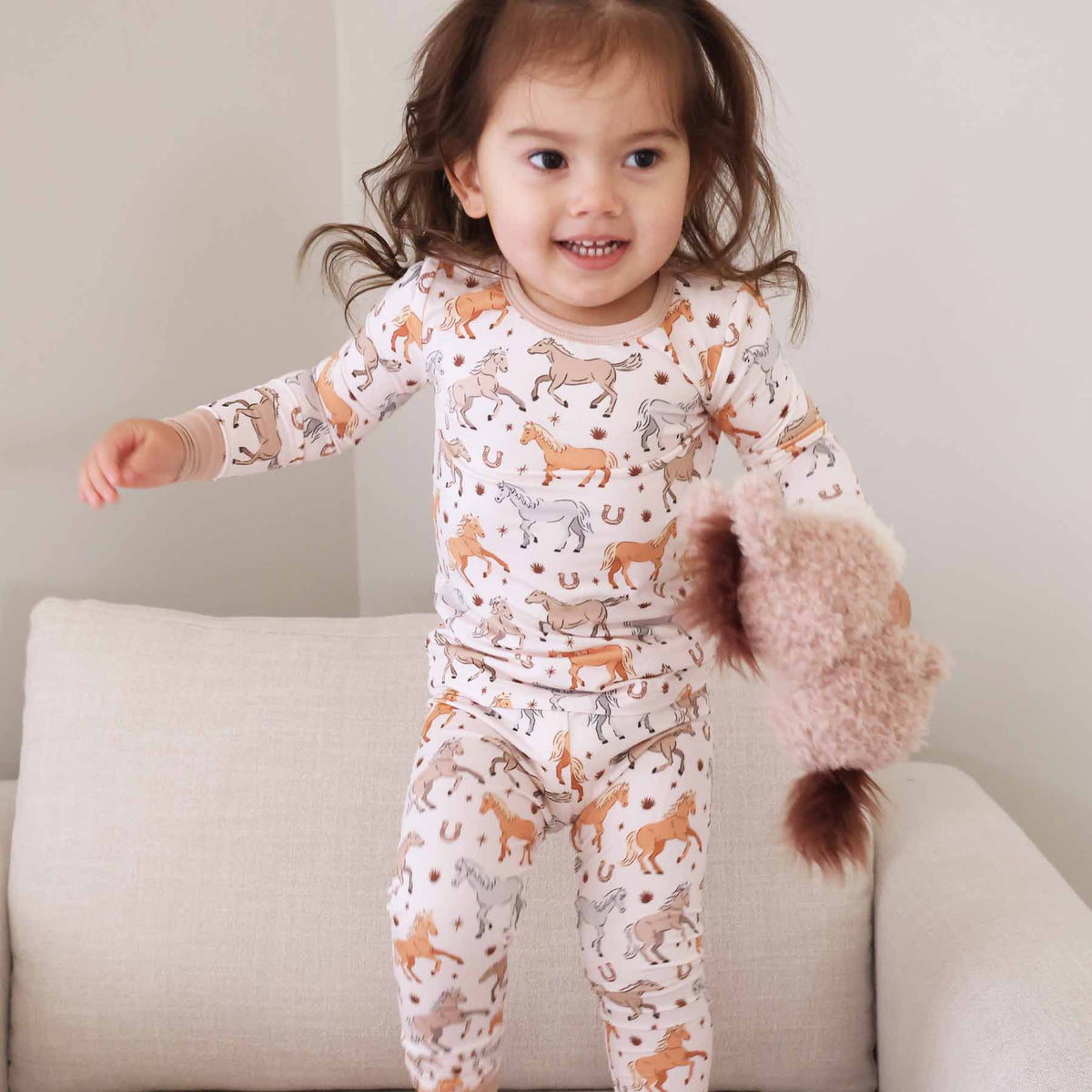 P's Ponies Two Piece Pajama Set