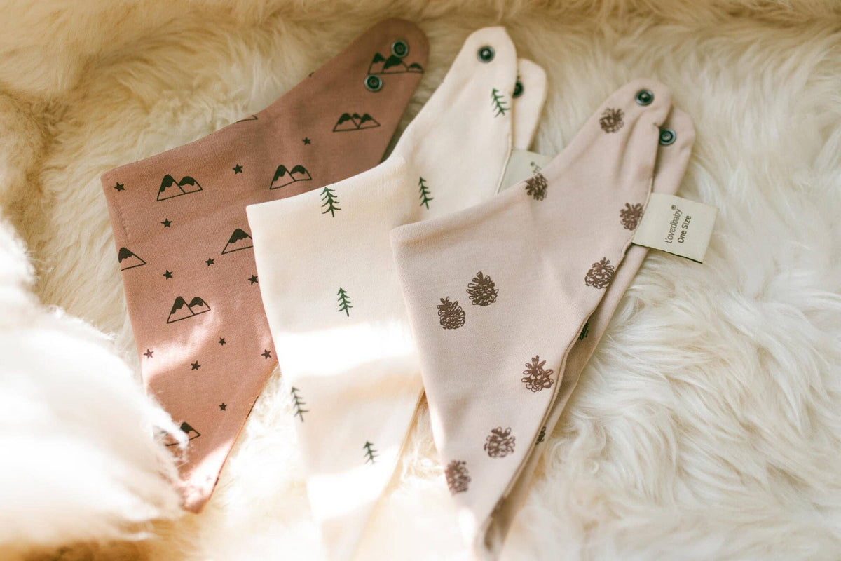 Pine & Peak | Organic Bandana Bib 3-Pack