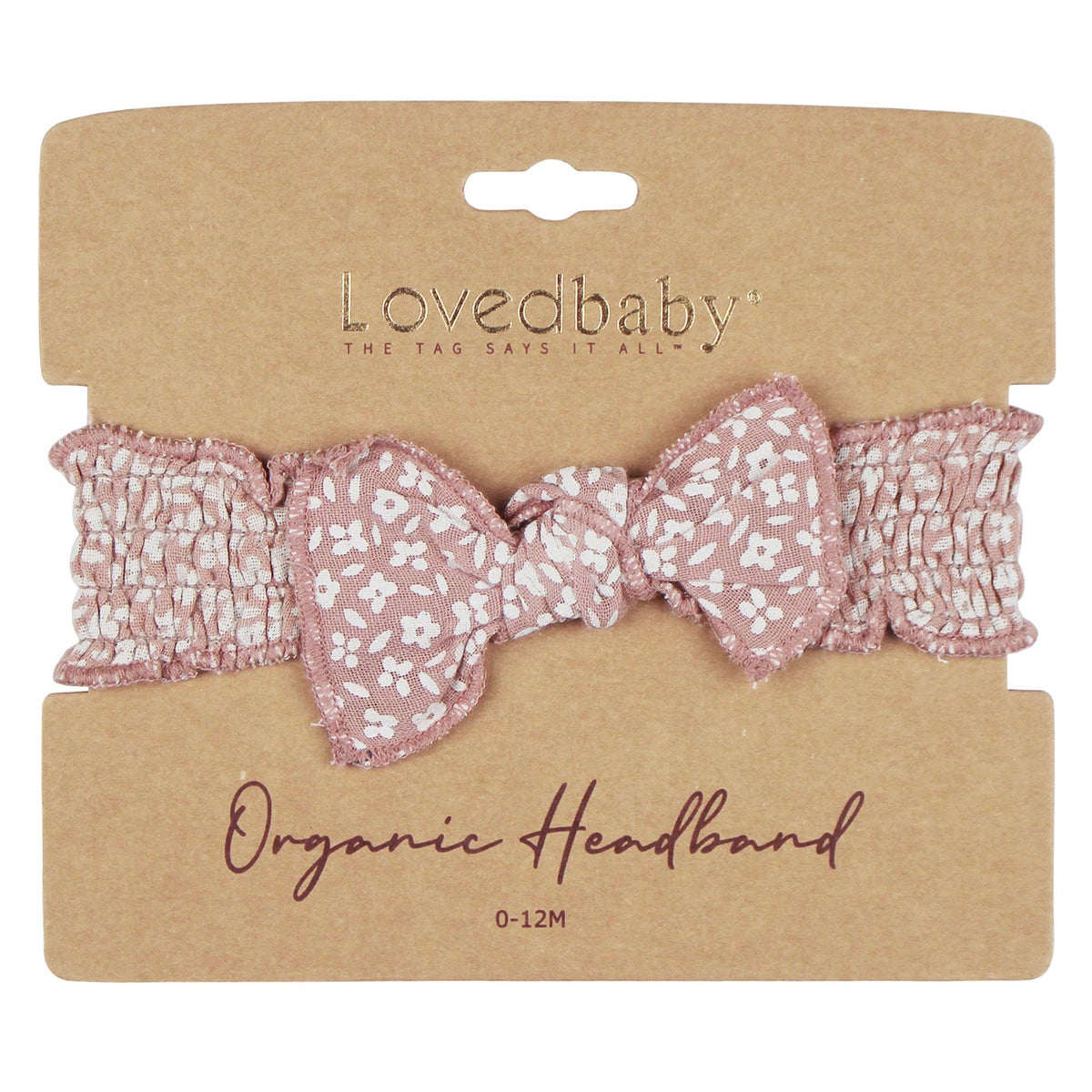 Taffy Floral | Organic Muslin Smocked Headband