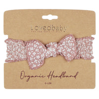 Taffy Floral | Organic Muslin Smocked Headband