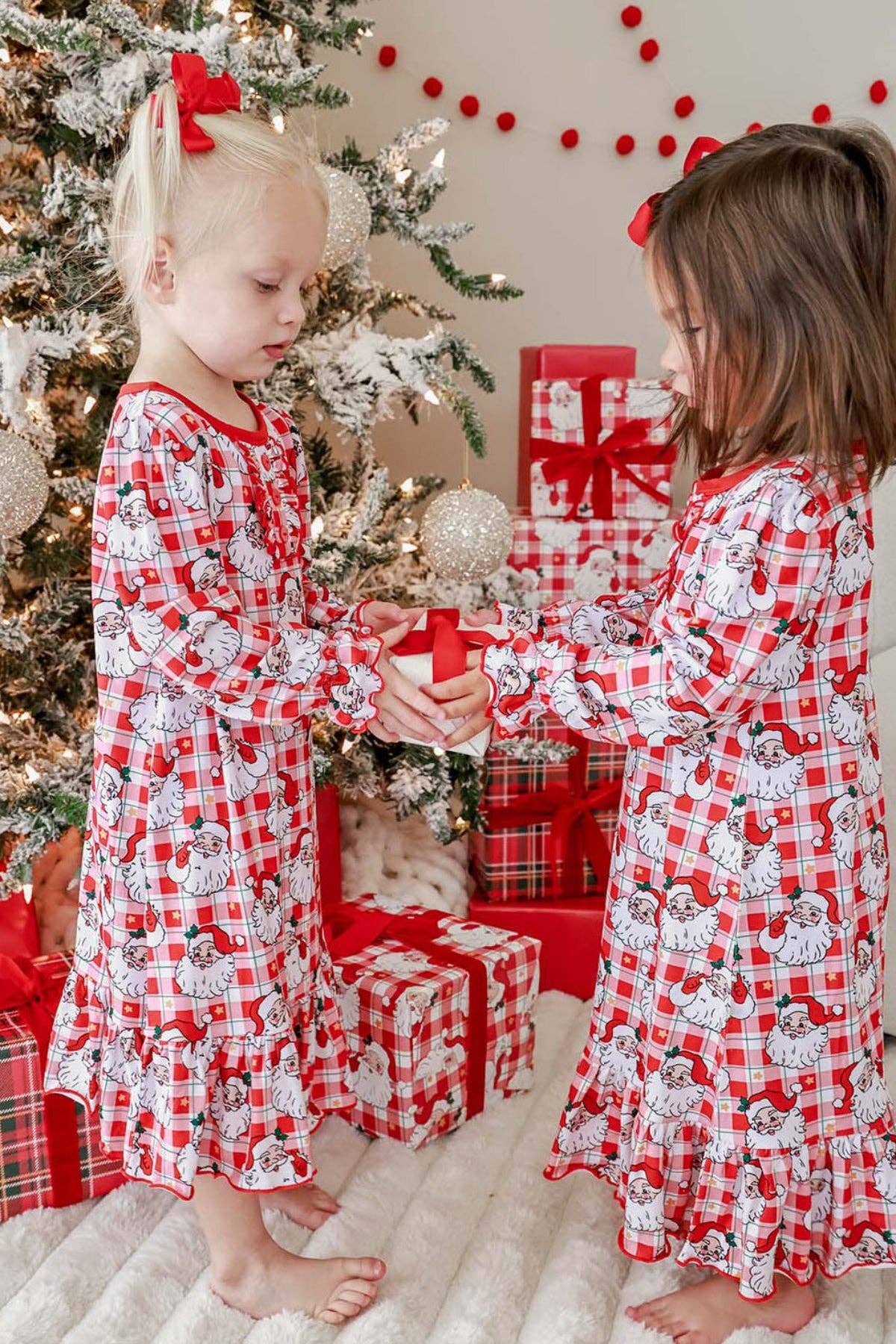 Girls' Christmas Nightgown | Cozy Claus
