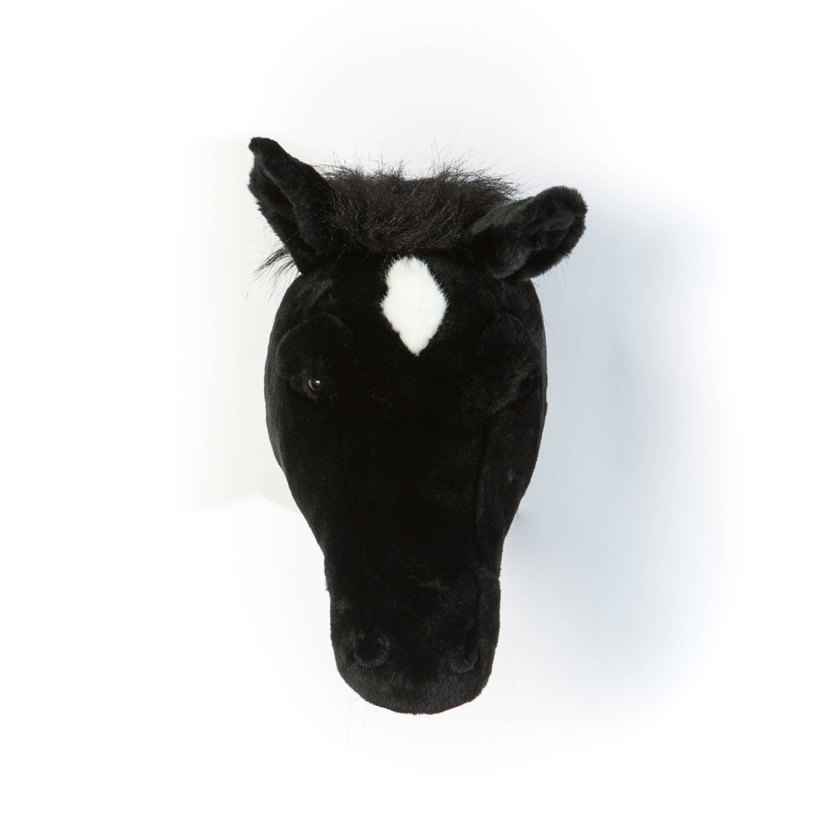 Peter the Black Horse Wall Mount Stuffed Animal Head