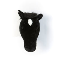 Peter the Black Horse Wall Mount Stuffed Animal Head