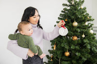 Baby Christmas Handprint or Footprint Clay Keepsake Ornament