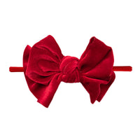 Baby Bling® Velvet FAB® Skinny soft headband with velvet bow