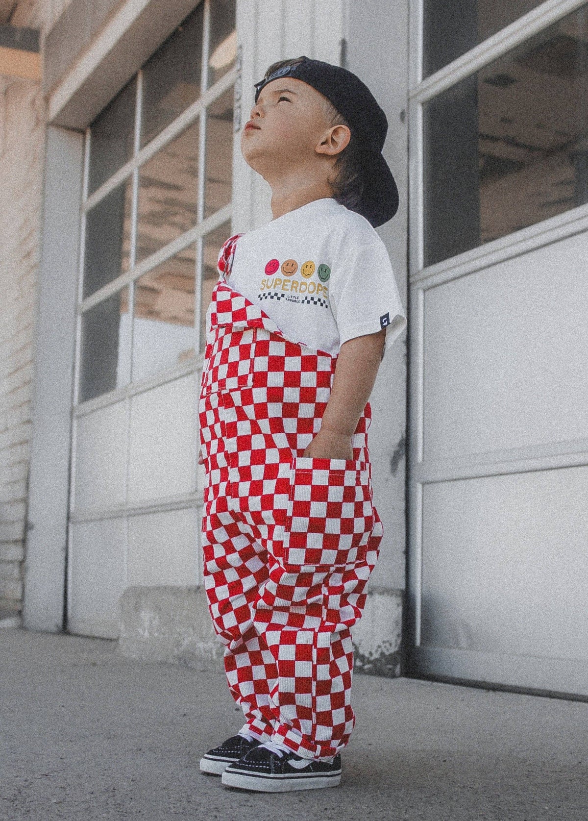 Red Checkered Overalls