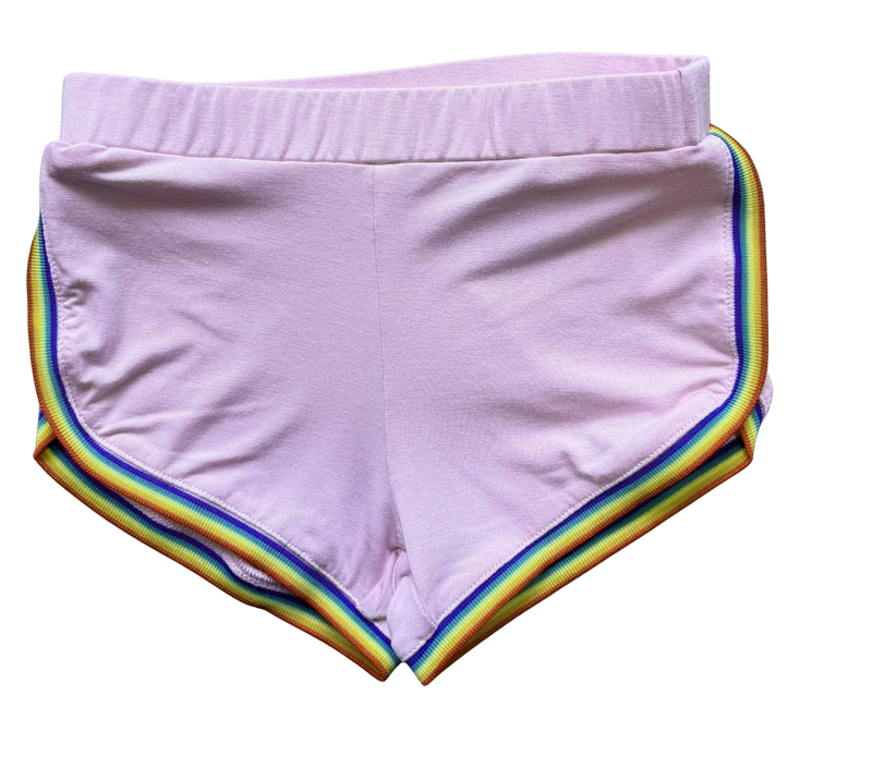 Rainbow Roller Girl Pookie Short Set - Light Pink