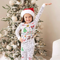 Colorable Two Piece Pajama Set | Christmas Morning