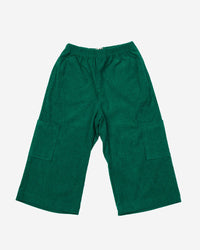 Corduroy Wide Pants - Green