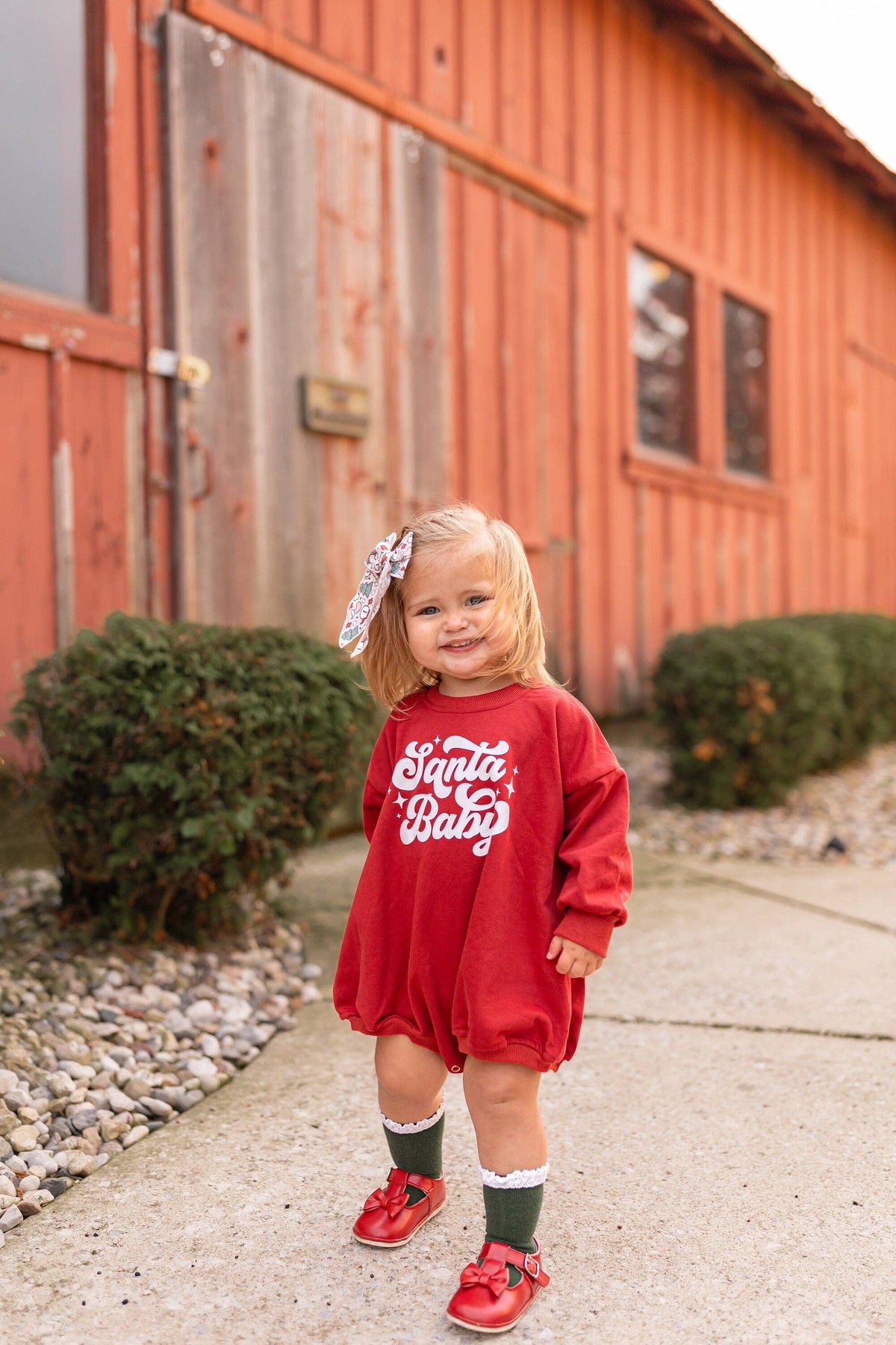 Santa Baby Christmas Sweatshirt Romper
