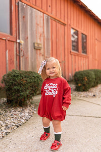 Santa Baby Christmas Sweatshirt Romper