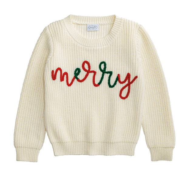 Merry Chainstitch Toddler Sweater