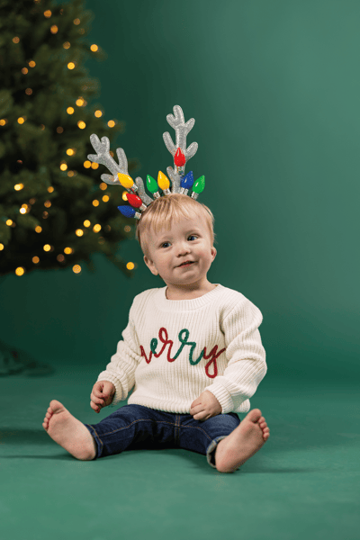 Merry Chainstitch Toddler Sweater