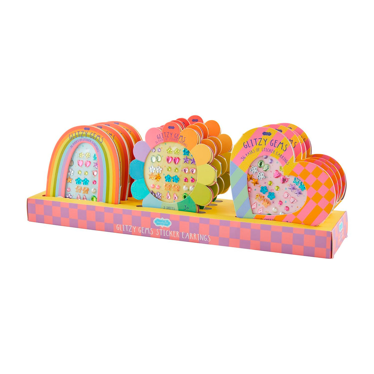 Glitzy Gems Stick-On Earrings