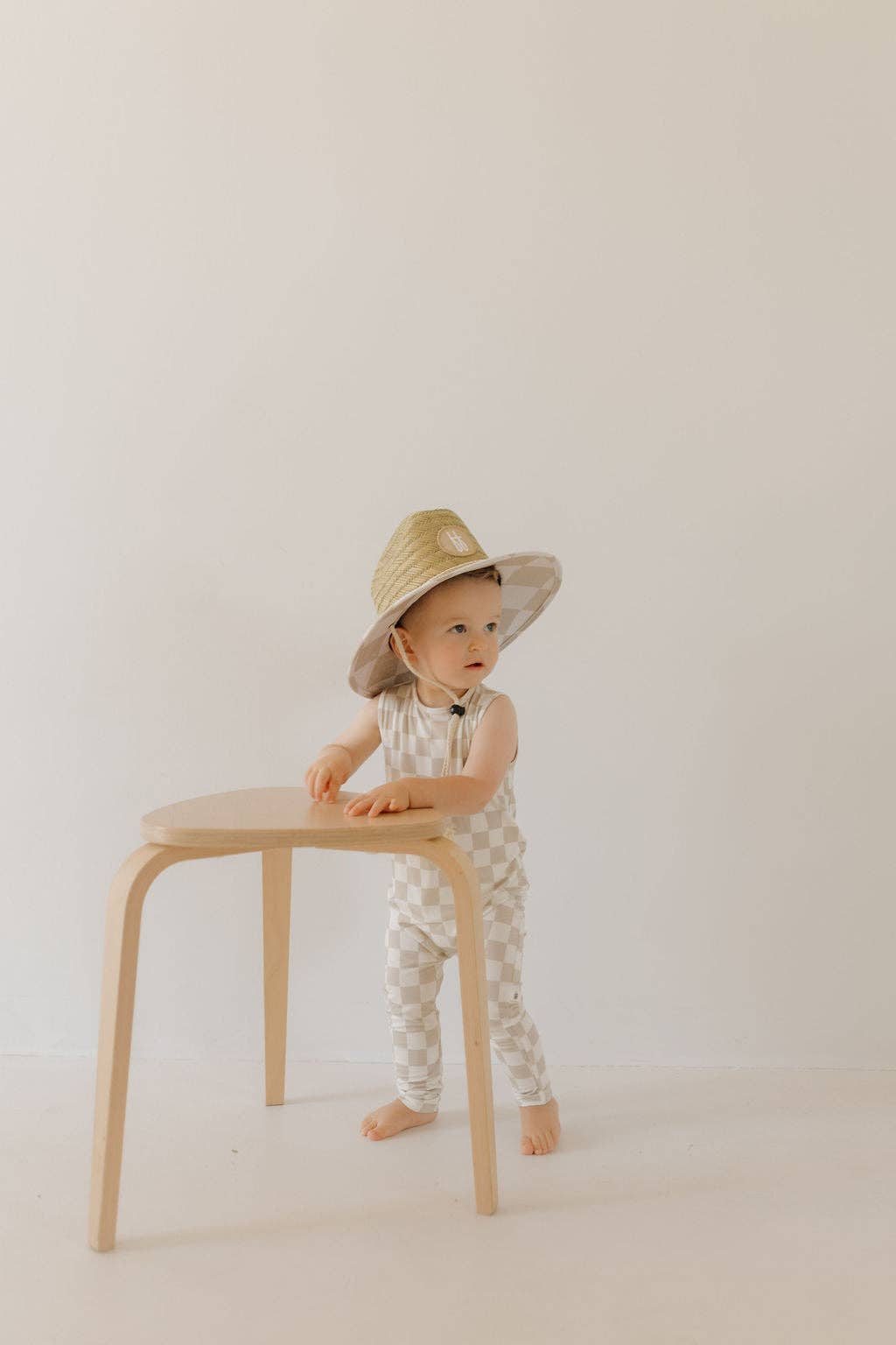Straw Hat | Checkerboard