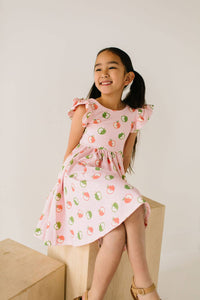 Olivia Dress in Apple A Day