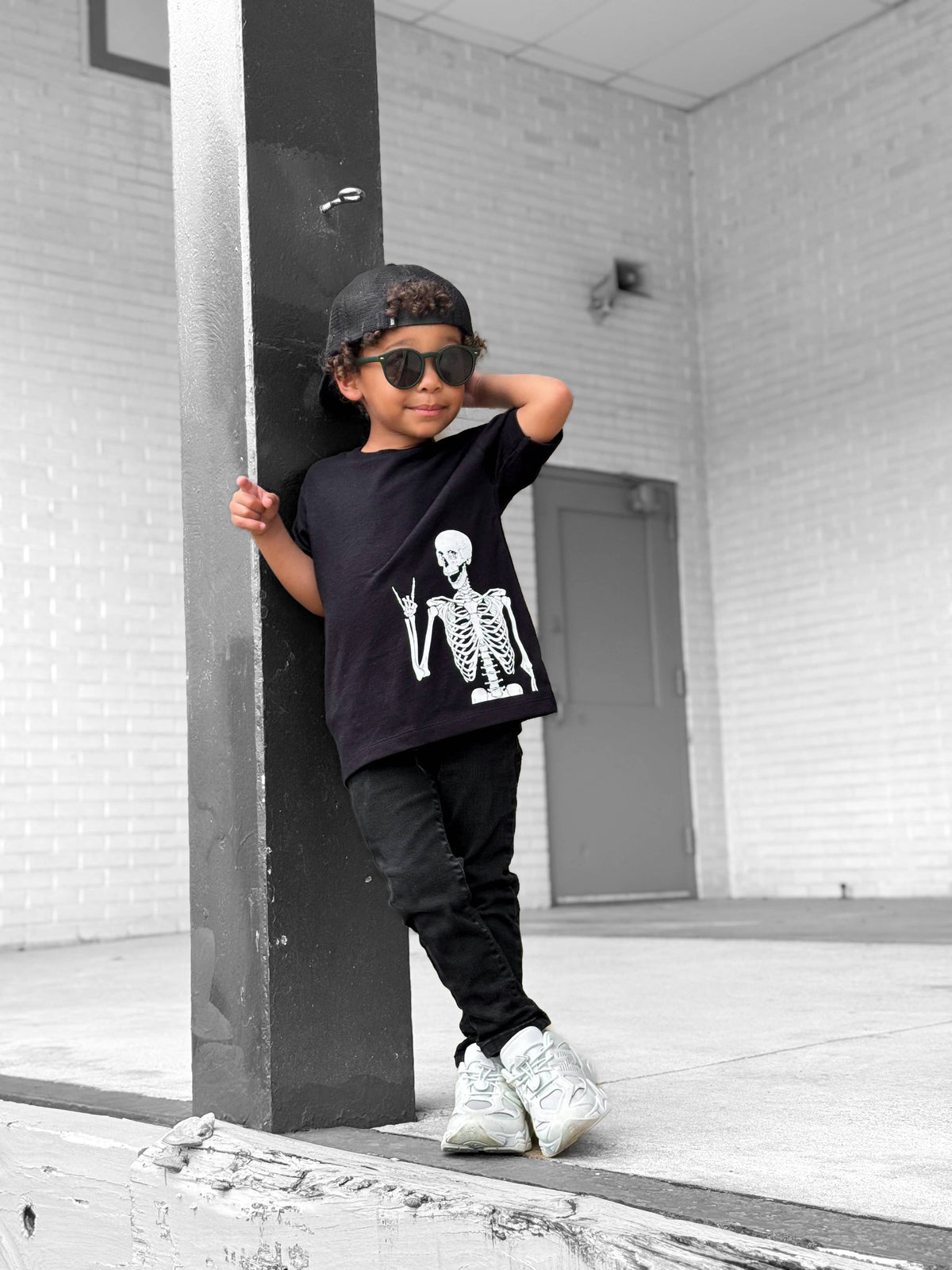 Rocker Skelly | Kids Halloween Tee