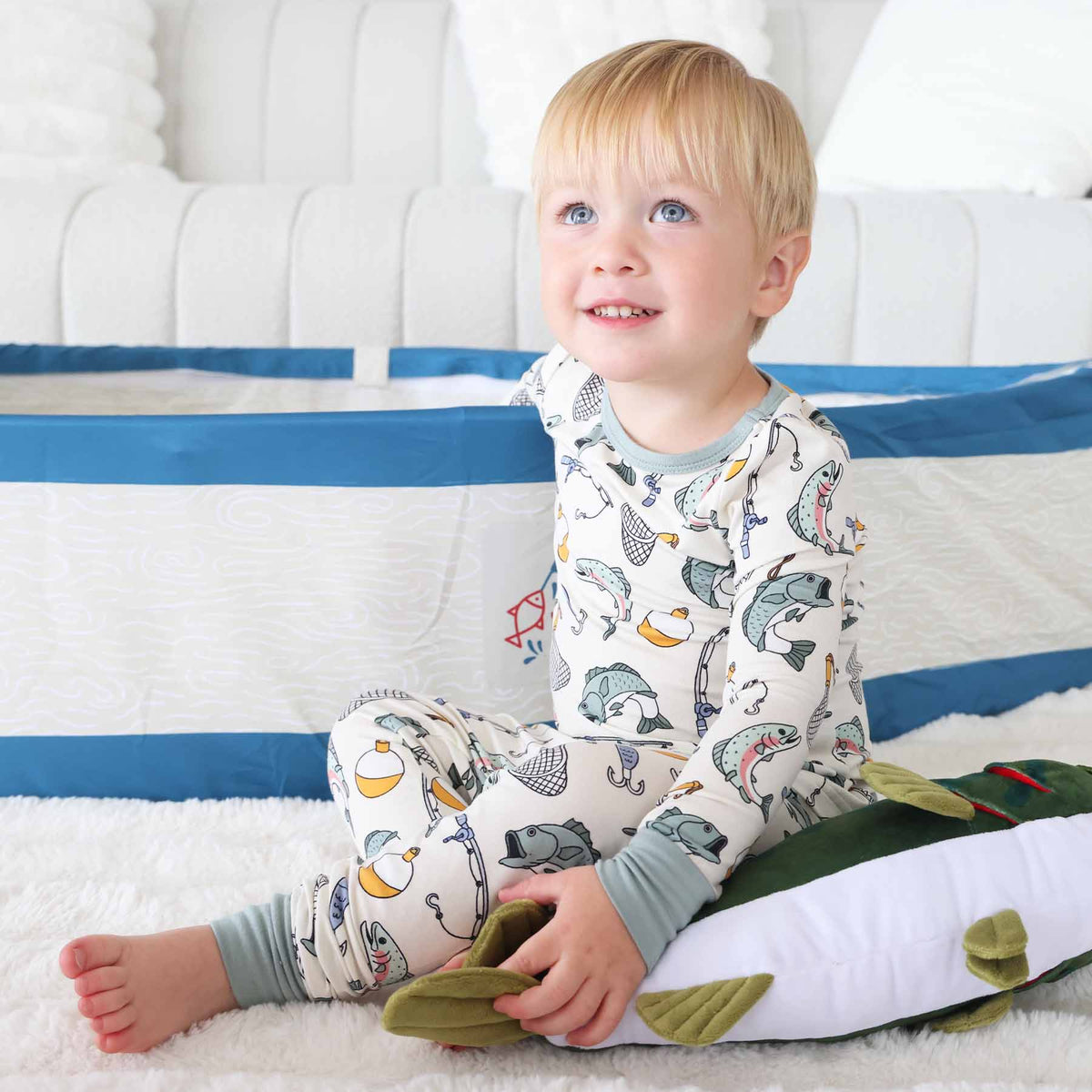 Catch of the Day Two Piece Pajama Set