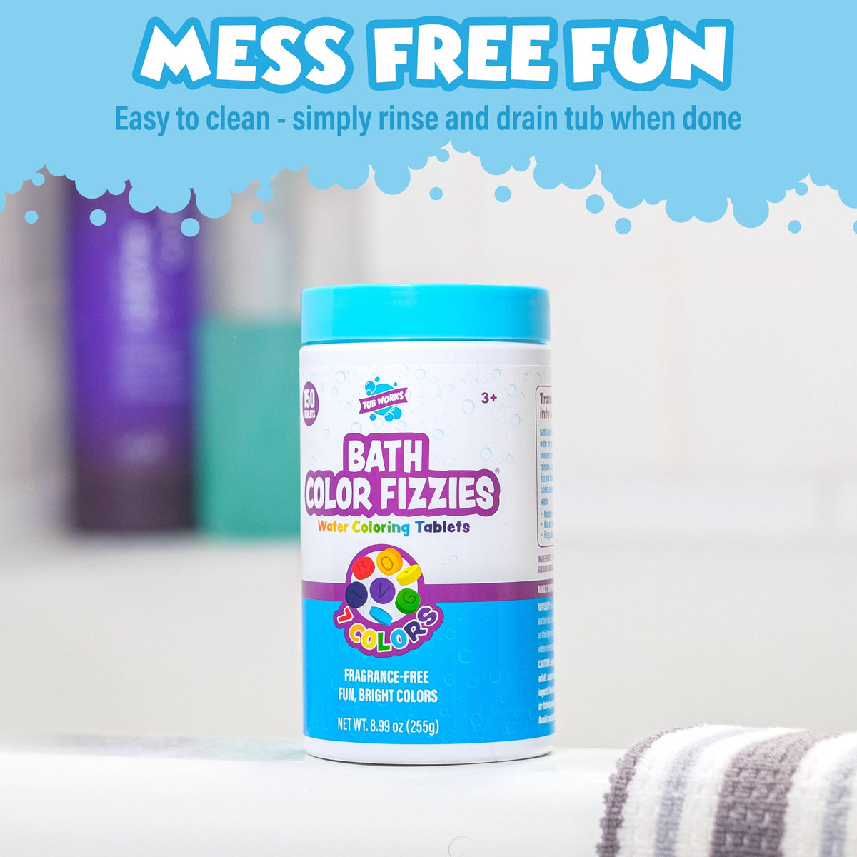 Tub Works® Bath Color Fizzies™, 150 Count
