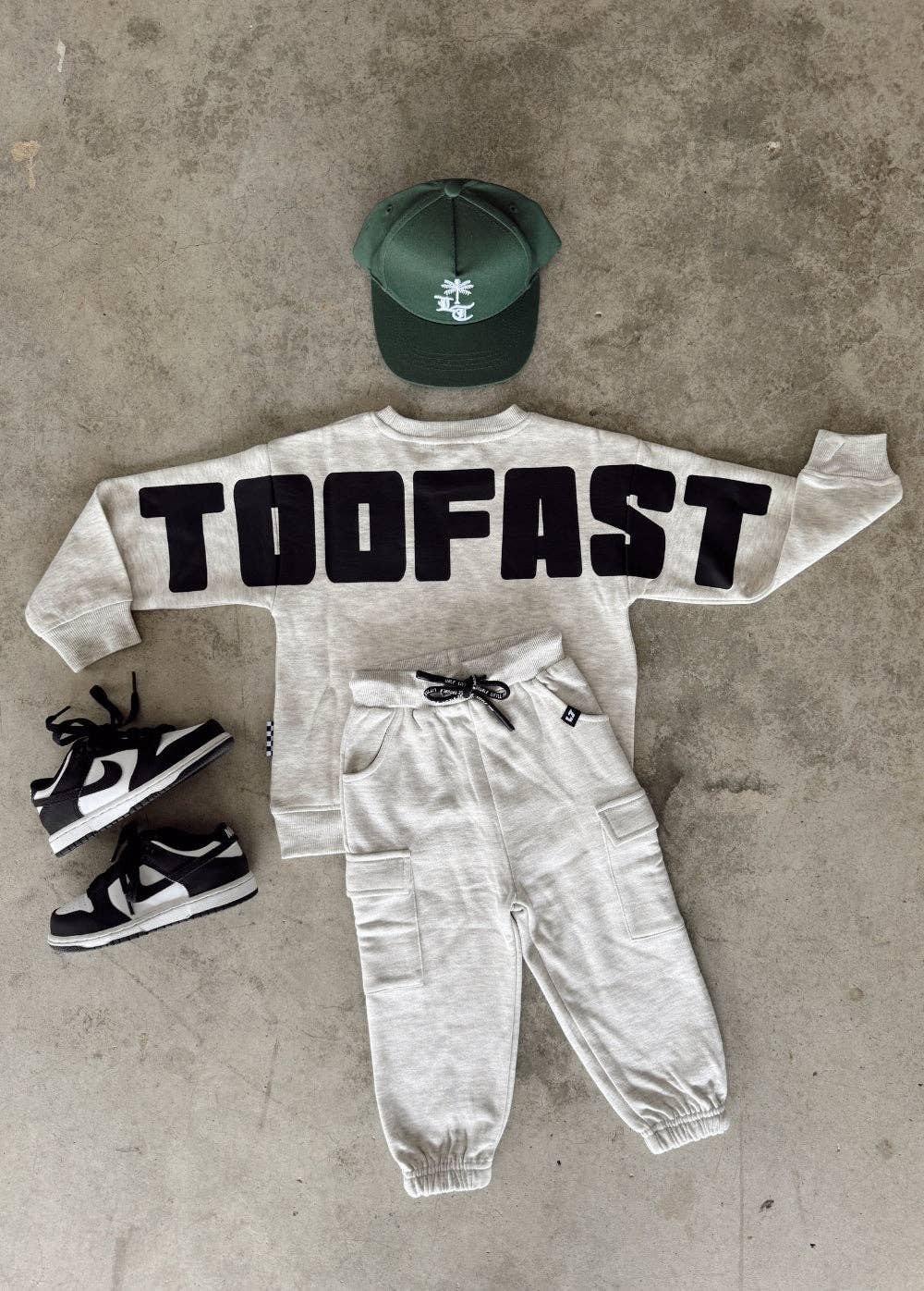 Too Fast Crewneck Heather Grey