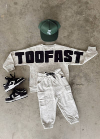 Too Fast Crewneck Heather Grey