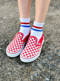 Red and Blue Stripe Washington V2 Socks