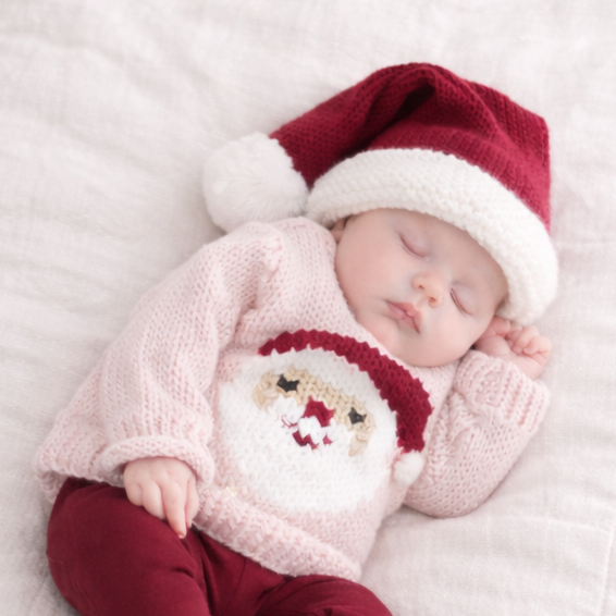 Santa Crimson Stocking Hat