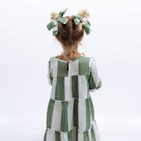 CLEMENTINE DRESS | STRIPED GREEN