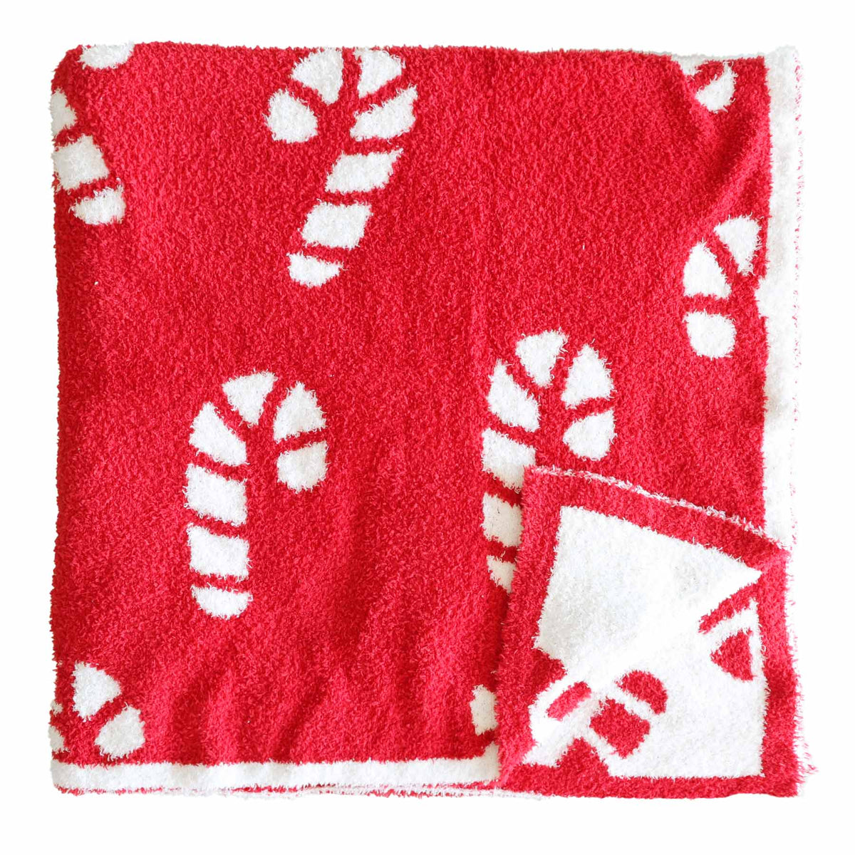 CuddleLane™ Luxe Blankets | Candy Cane