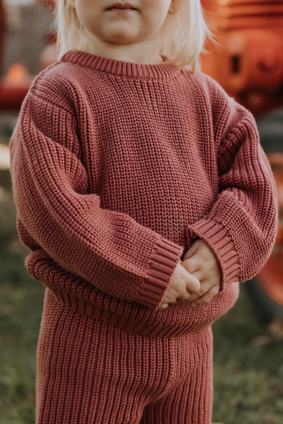 Nova Chunky Knit Set in Rosewood