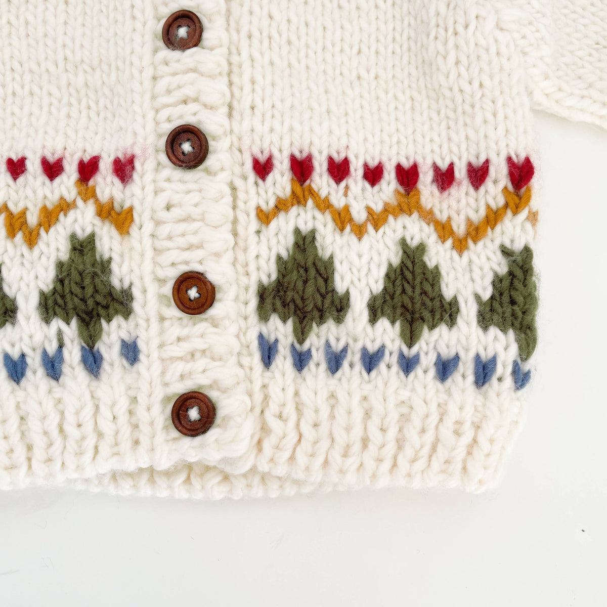 Holiday Tree Fair Isle Cardigan Kids Baby Sweater