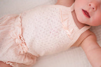 Cotton Candy | Organic Pointelle Criss-Cross Bodysuit