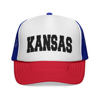 Kids Kansas Retro Collegiate Style Youth Trucker Hat