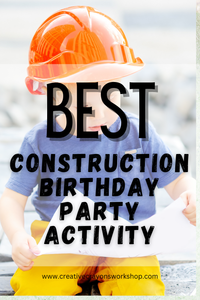 Construction Coloring Tablecloth Kids Activity