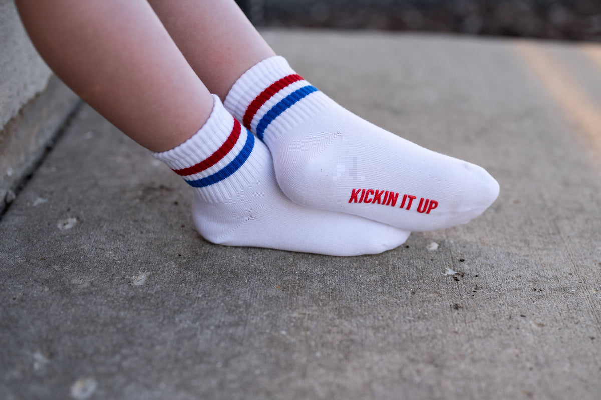 Red and Blue Stripe Washington V2 Socks