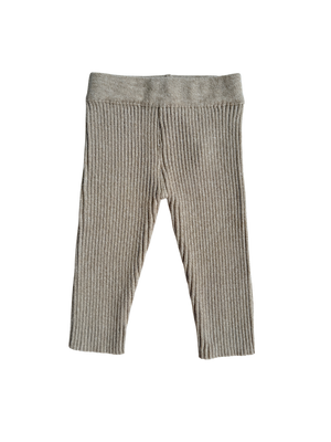 Baby Rib Leggings - Heather Beige