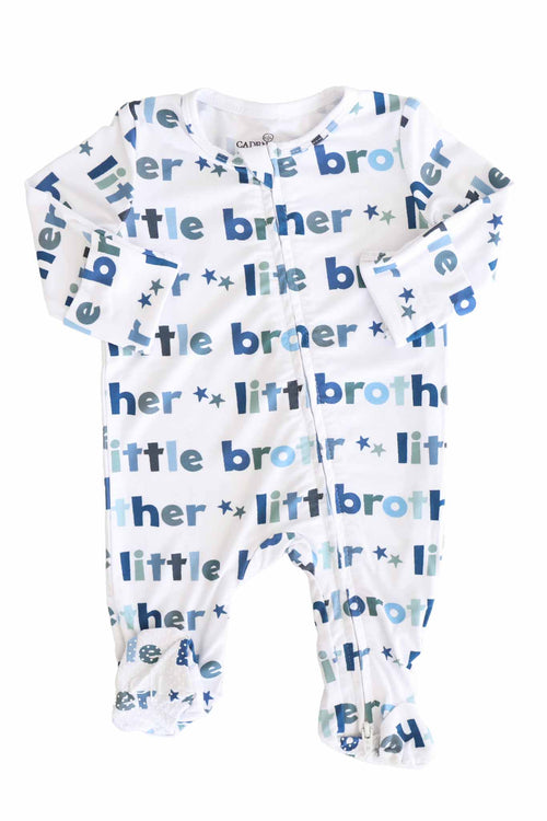 Little Brother Zipper Footie