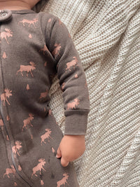 Bark Moose | Organic Cozy Zipper Footie