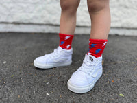 Red White + Electric Socks